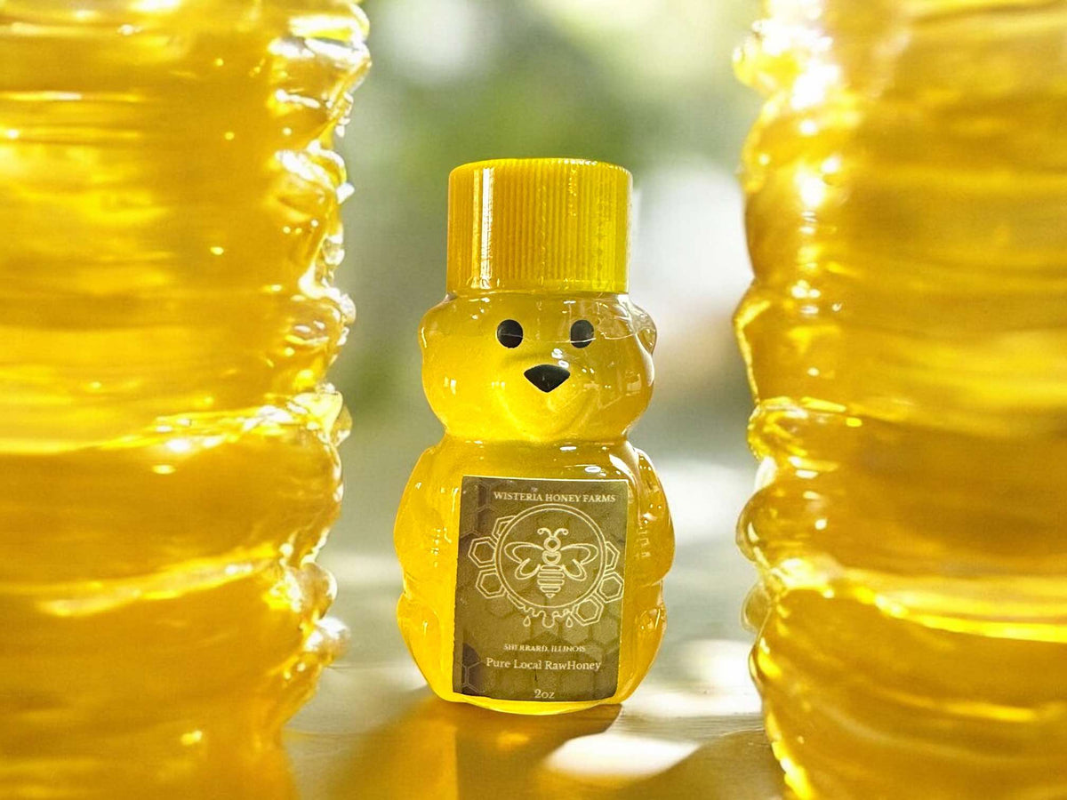 Honey Bear Shooter 100% Pure Local Raw Honey – Wisteria Honey farms